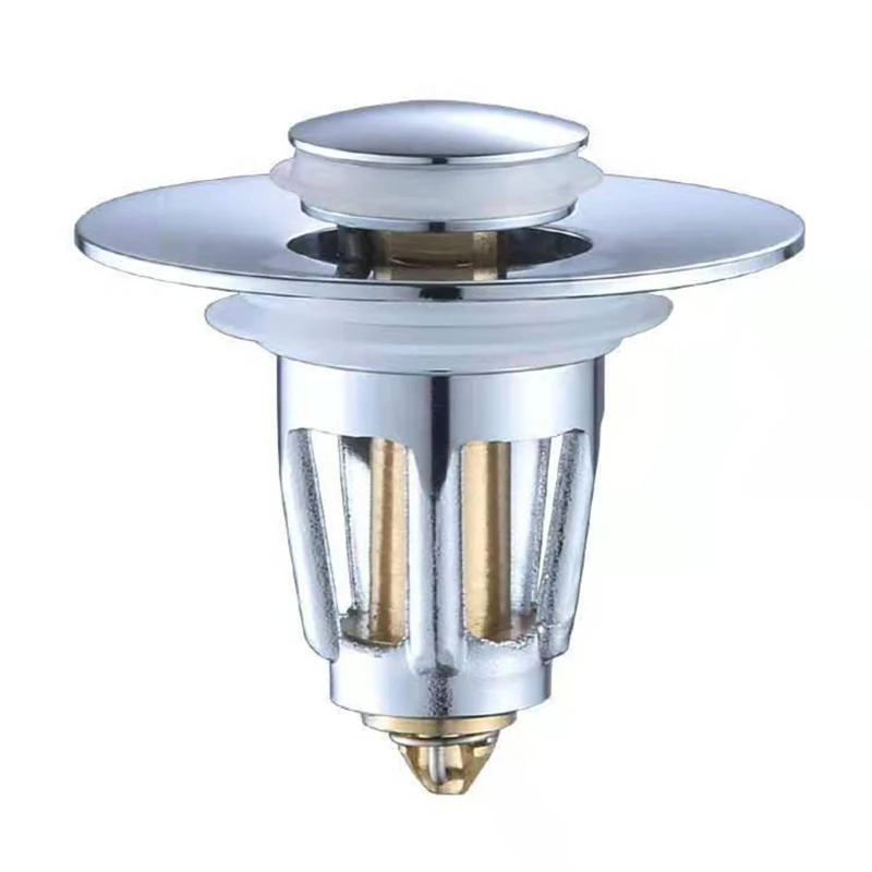 

Wash Basin Sink Drain Stopper Drain Filter Push-type Bounce Core Hair Catcher