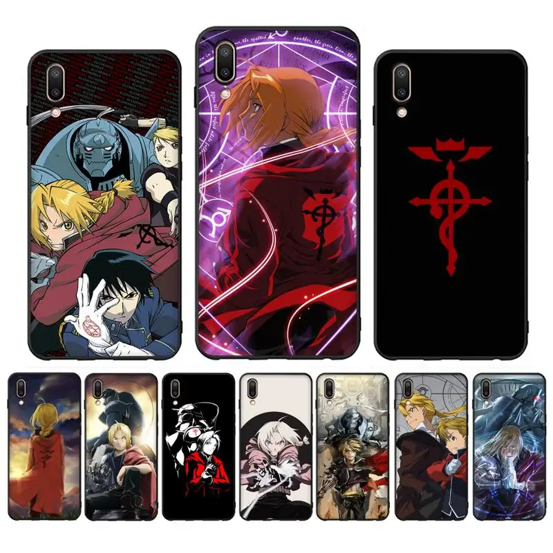 

Fullmetal Alchemist Phone Case Case For Oppo Reno Realme C3 6Pro Cover For vivo Y91C Y17 Y19 Funda Capa