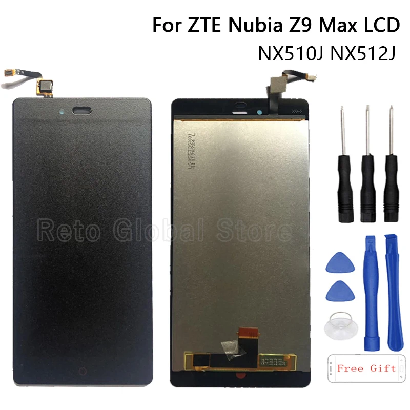 5 &quotдля zte Nubia Z9 Max NX510J NX512J ЖК дисплей кодирующий преобразователь сенсорного