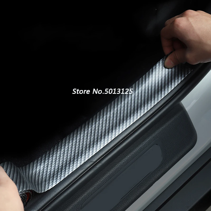 Защита двери автомобиля бампер углеродное волокно резиновый Стайлинг защита