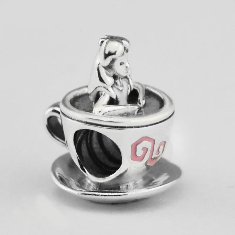 Девушка 2020 Teacup бусины для серебра 925 оригинальные амулеты Браслеты женщин DIY