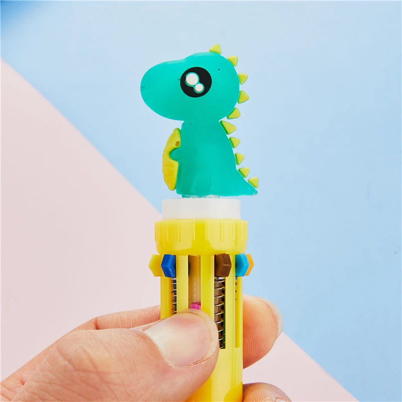 10 цветов Kawaii шариковая ручка с фламинго креативная мультяшная пресс-ручка милый
