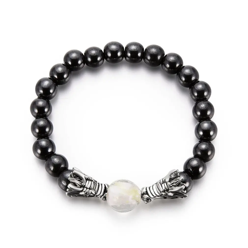 Модный женский и мужской браслет с желтым камнем для похудения популярные