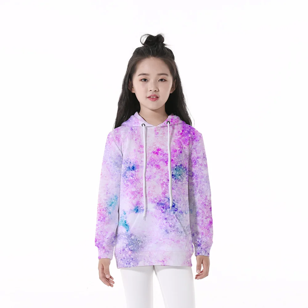 

Kids Clothes Girls Hoodies Kids Sweatshirt Girls Sportswear Style Space Space GalaxyPrinted Pullover Cartoon 5-13 Years Old