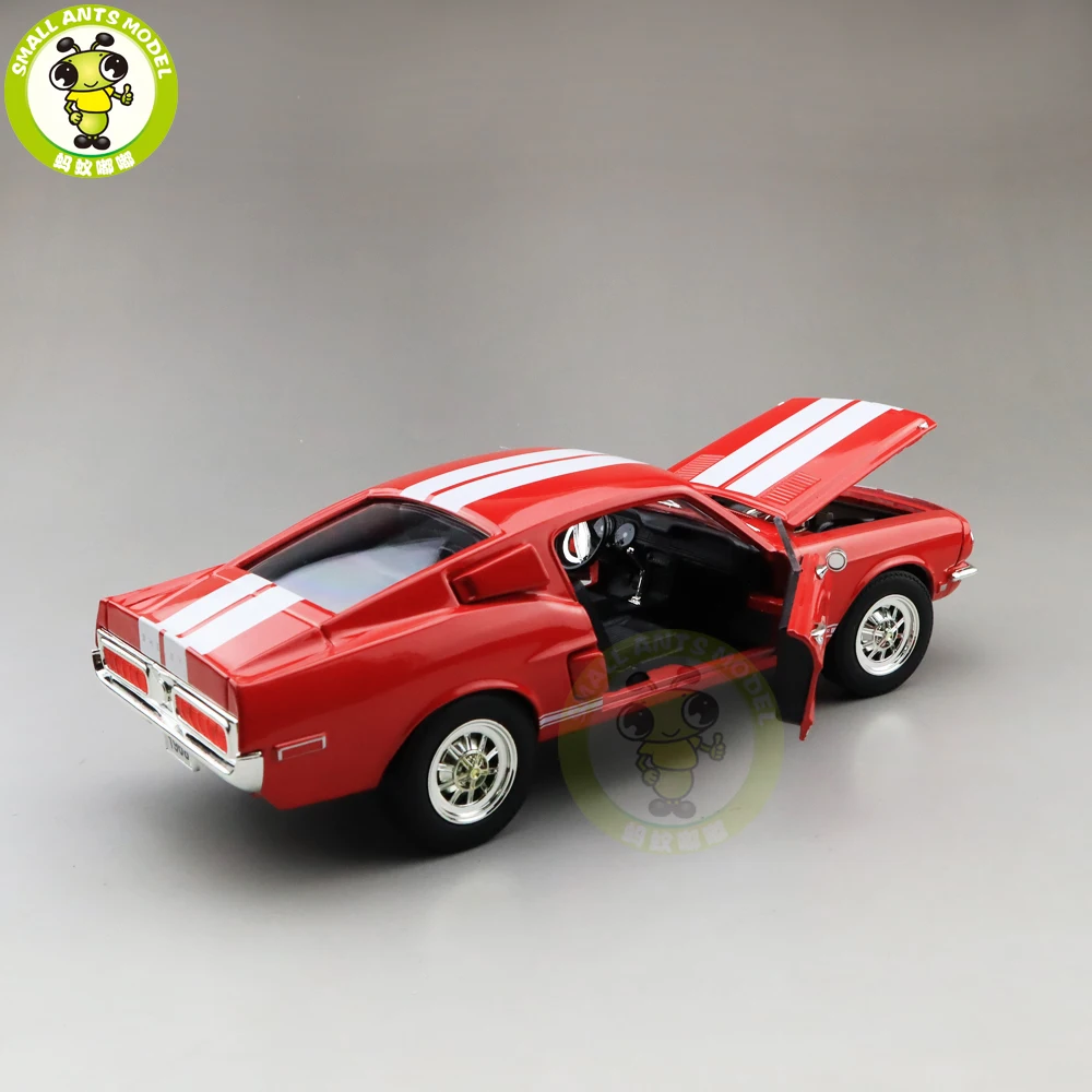 1/18 1968 Ford Shelby Mustang GT-500KR дорожный знак литая модель автомобиля игрушки для мальчиков и девочек подарок