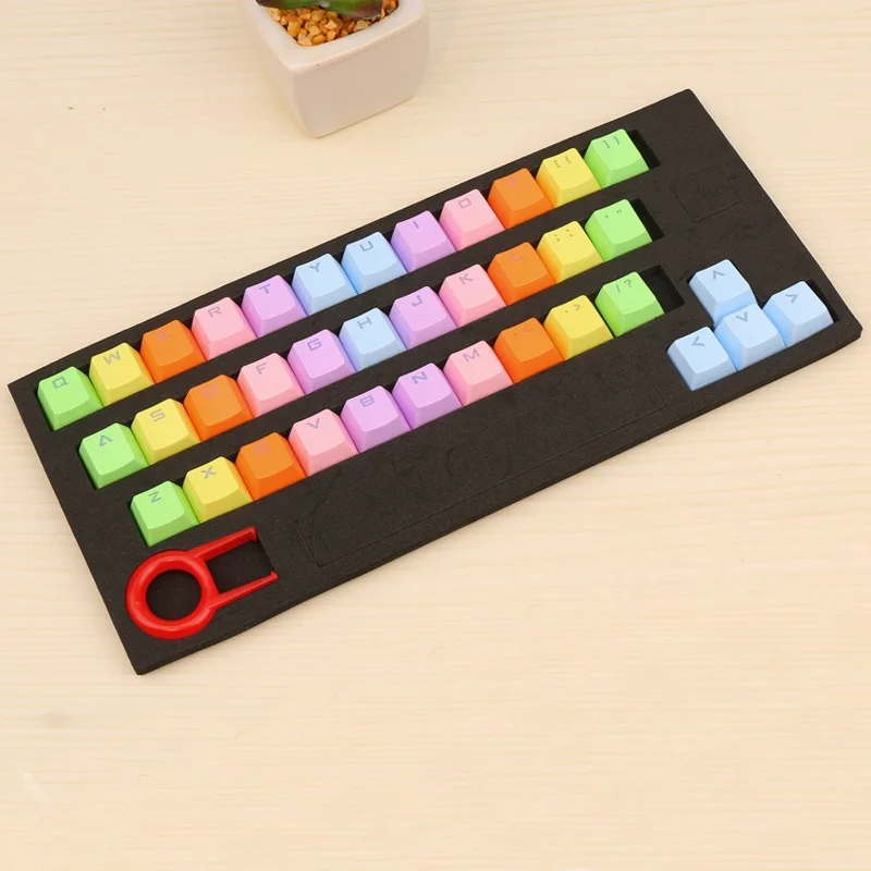 37 шт. механическая клавиатура с подсветкой PBT для самостоятельной сборки кепка