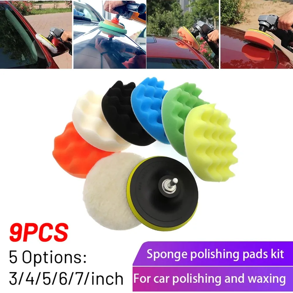 

Boat Buffing Sponge Pad Set Buffer Car For Kit Polish Polisher Removes