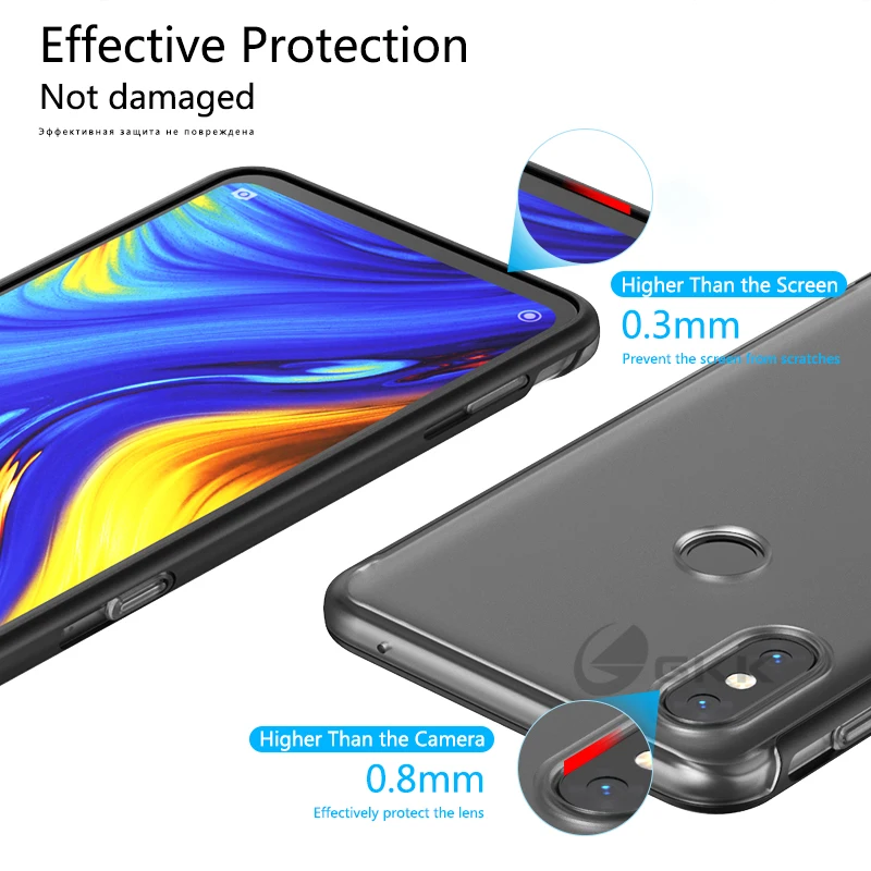 Слайд Роскошный чехол для Xiaomi Mix 3 Чехол Чехлы прозрачный жесткий чехол для ПК ультра тонкий матовый корпус для xiao Mi Mix 3 чехол Coque