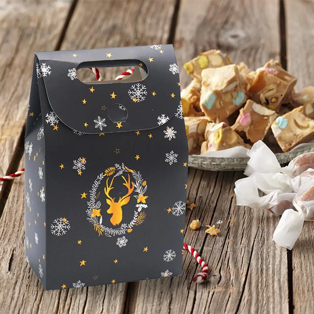 Сумки для хранения конфет бумажный пакет с изображением ночного неба оленя