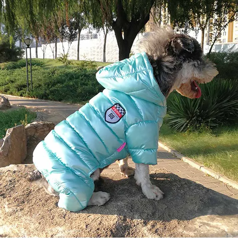 Winter Pet Dog Clothes For Small Dogs Waterproof Jacket Jumpsuit Thicken Warm Puppy Down Coat Overall Chihuahua Pug Clothing | Дом и сад