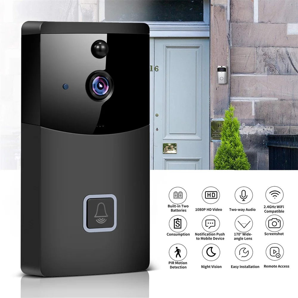IP видеодомофон 2 4G Wi Fi 720P/1080P|Дверной звонок| |