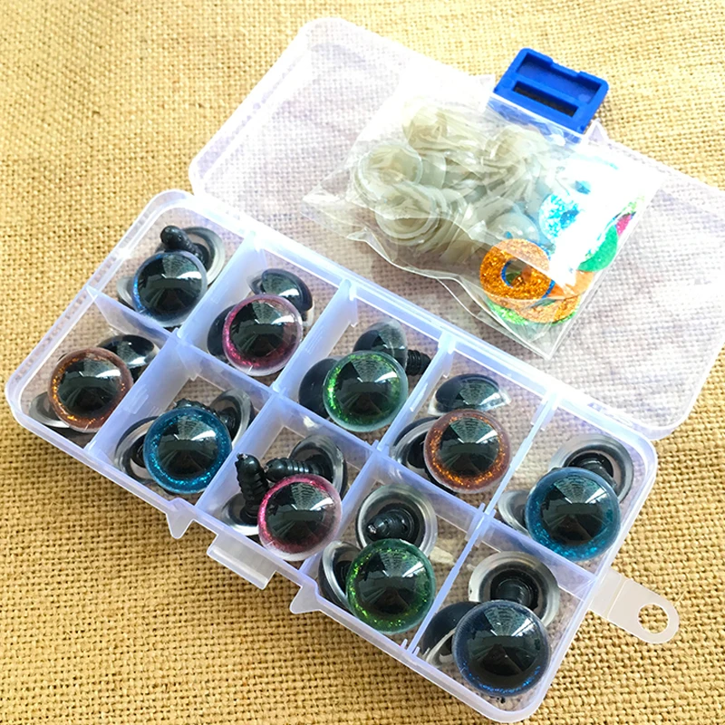 Безопасные пластиковые цветные кукольные глаза для игрушек 16 мм вязаные крючком