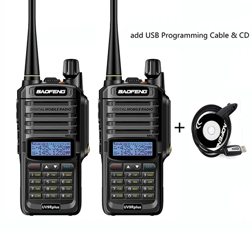 1 program cable Водонепроницаемый Uv-9r plus baofeng 10 Вт беспроводной Cb радио рация дальность 15 км 20 км talkies для автомобиля Охота любительский радио ham - Цвет: 1 program cable