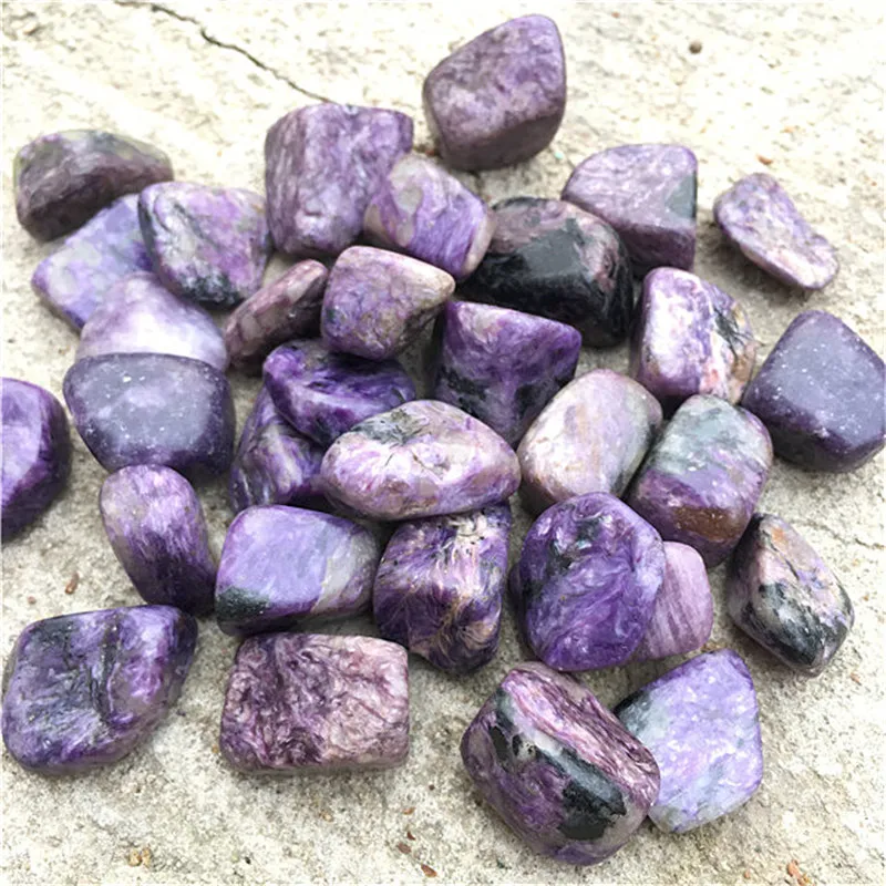 

Natural Charoite Crystal raw stone healing crystal purple charoite tumbled stone As Gift