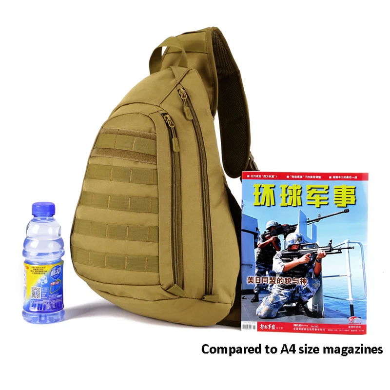 Защитный рюкзак Protector Plus 20 литров тактической формы на плечо с системой MOLLE для спорта на открытом воздухе, походов, армии и путешествий для мужчин.