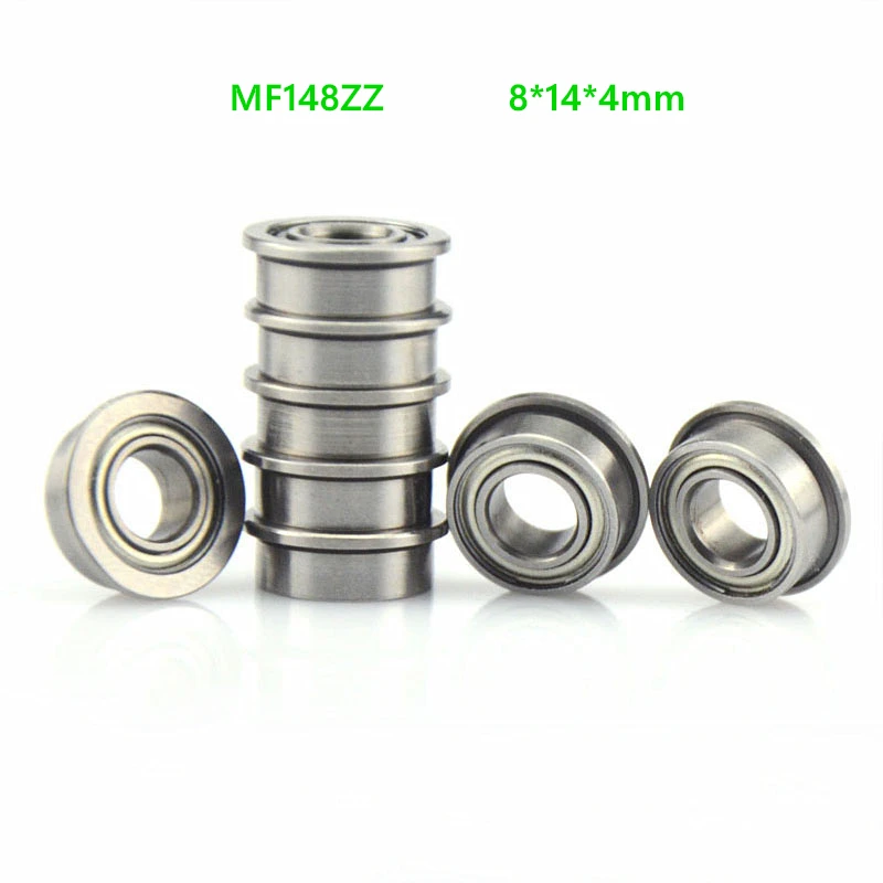 Фланцевый подшипник MF148ZZ MF148 ZZ Z 8x14x4 мм экранированные шарикоподшипники с