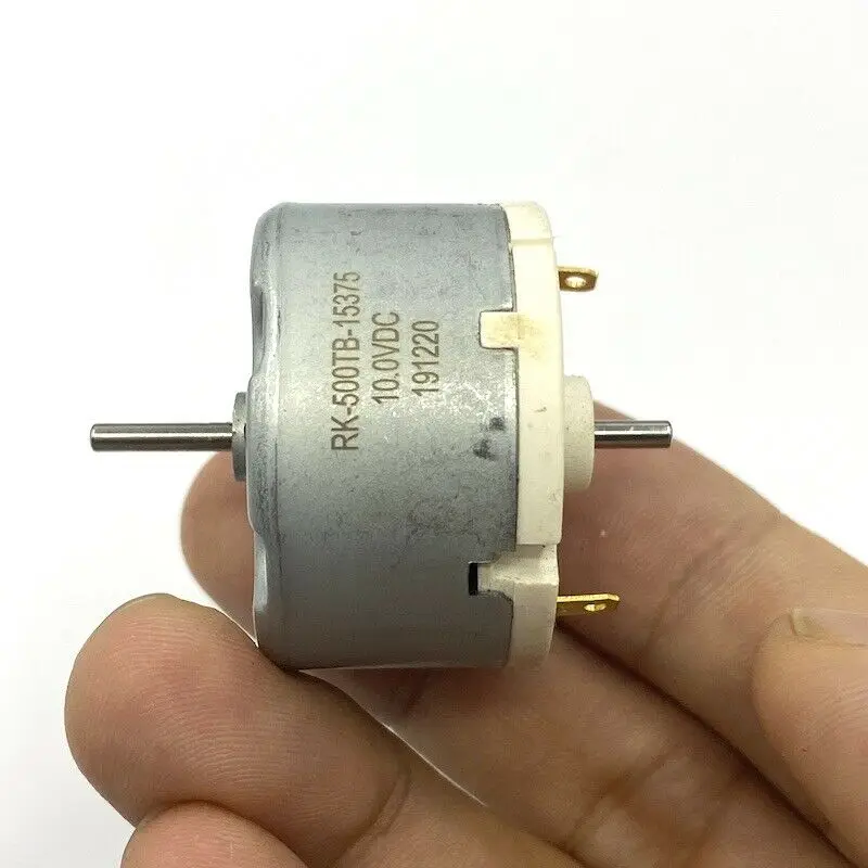 Двухвальный двигатель постоянного тока 32 мм Круглый RK-500TB-15375 9 В 10 в 12 для