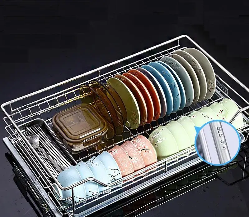 Organizador Almacenaje Armario Platos Mutfak Pantries, органайзер из нержавеющей стали, кухонный стеллаж, кухонный шкаф, корзина для хранения