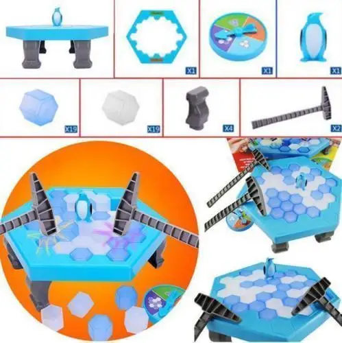 Новая популярная ловушка для пингвина игра ледяного Разрушителя детская игрушка