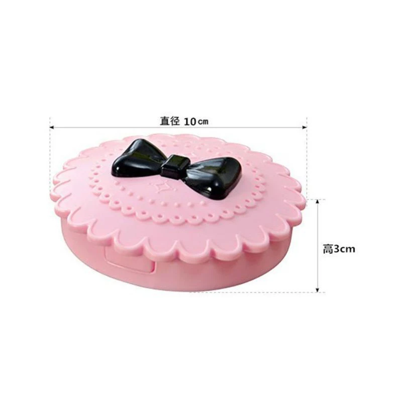 10*3 см розовый бант коробка для хранения ресниц девушек и женщин Макияж