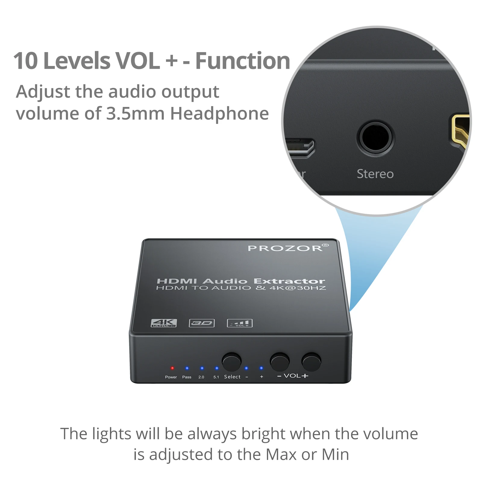 ESYNiC HDMI аудио экстрактор сплиттер в оптический Spdif Toslink + R/L RCA 3 5 мм стерео конвертер