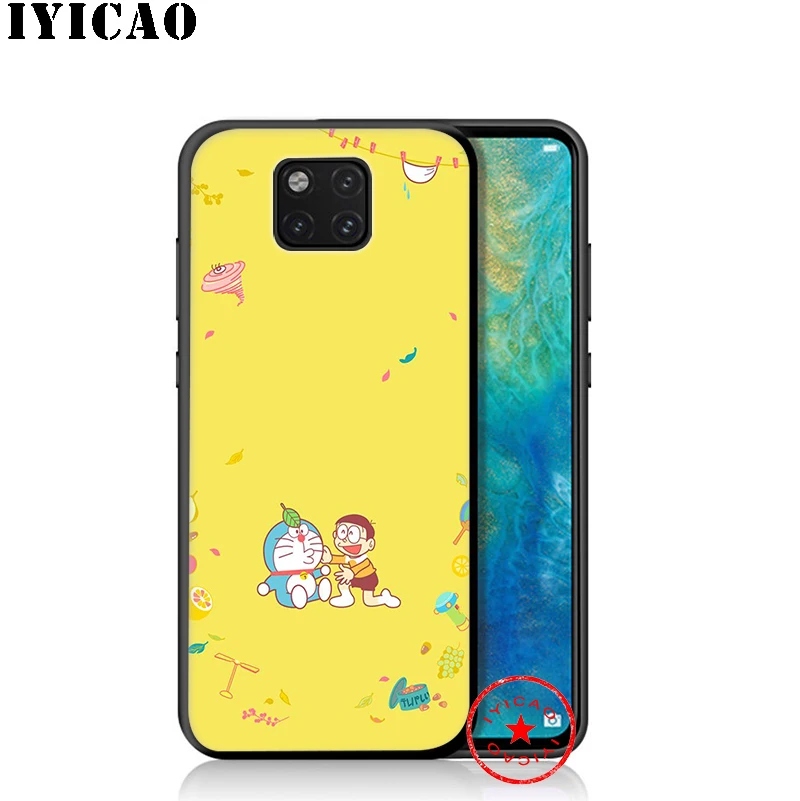 IYICAO Doraemon аниме мягкий чехол для huawei P30 P20 P10 P9 P8 P Smart Z Plus 2019 Lite Pro 2018 2017 2016 TPU |