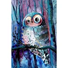 Алмазная картина Сова 5D сделай сам, полная выкладка из круглых страз, мозаика для вышивки крестиком, украшение для дома