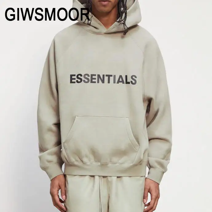 

Best Version New 8 Color Fog Essentials Hoodies Solid Letter Men Streetwear Sweatshirt Loose Hip Hop Hoody Pullover Coat Clothes