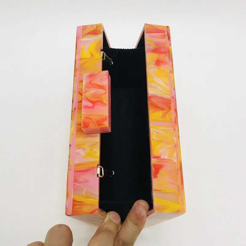 Дизайнерские женские сумочки акриловые повседневные клатчи дамские вечерние