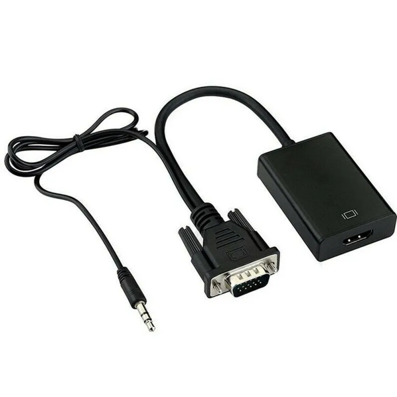 VGA Maschio A HDMI Convertitore Femminile Dell adattatore Del Cavo Con Audio Uscita Di 3 5 мм 1080P TV Stick | Электроника