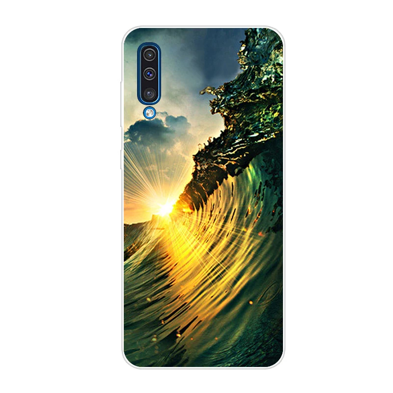 Purple Чехол для samsung Galaxy A50,, модный Мягкий силиконовый чехол для samsung A30 30 A 50 A505, чехлы для телефонов - Color: Purple
