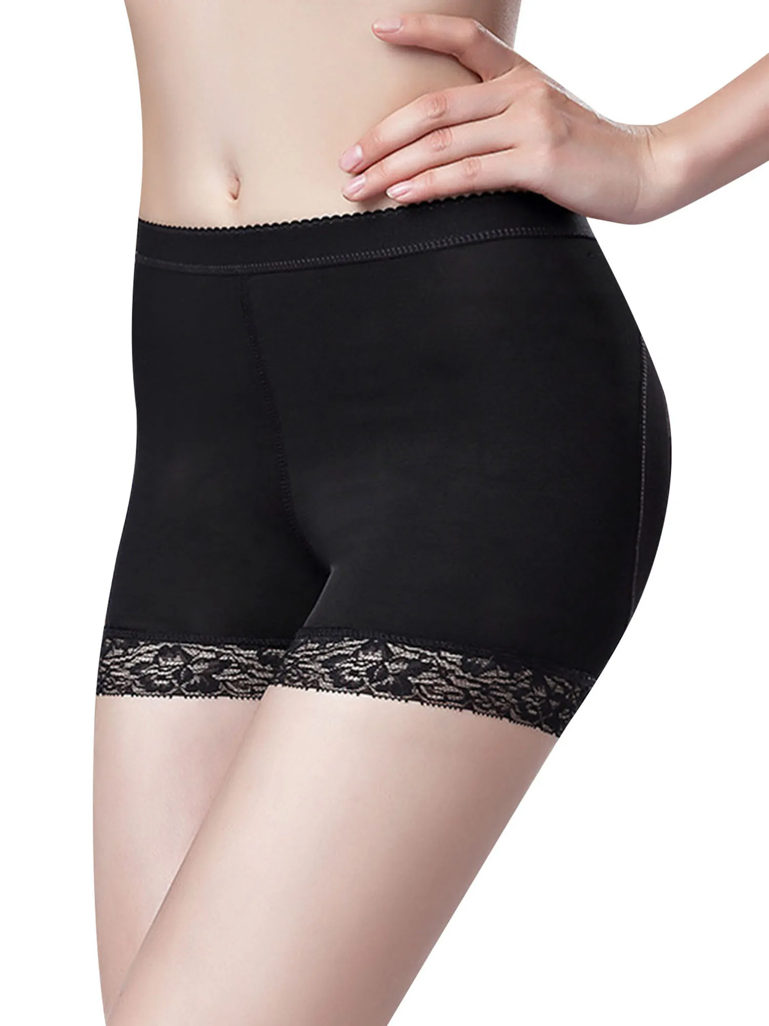 

Womens Seamless Butt Pad Lifter Padded Lace Yoga Shorts Panties Enhancer Sports Girl Sets