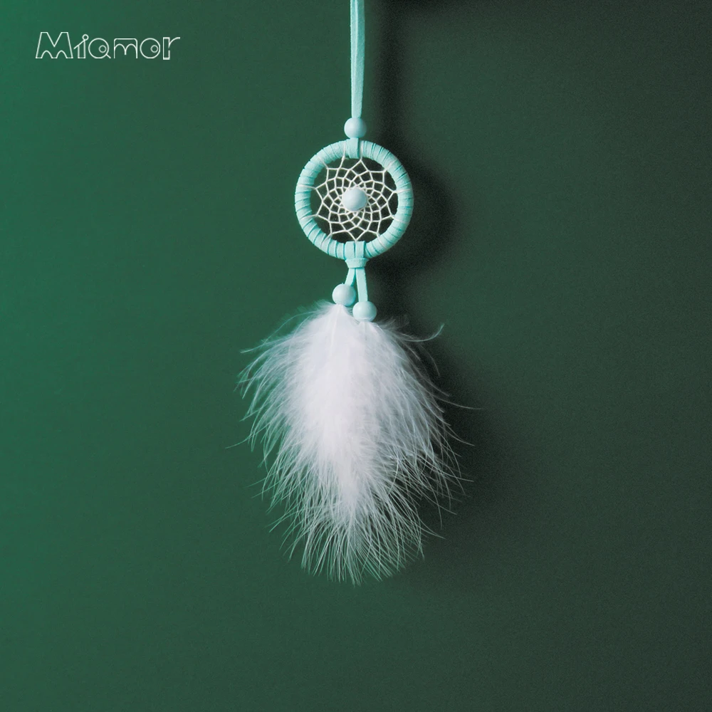 MIAMOR 4 Colors MINI Dreamcatcher DIY Kit Nursery School Kids Room Decoration Car Bag Hanging Pendant Decor Accessories amor053 | Дом и сад