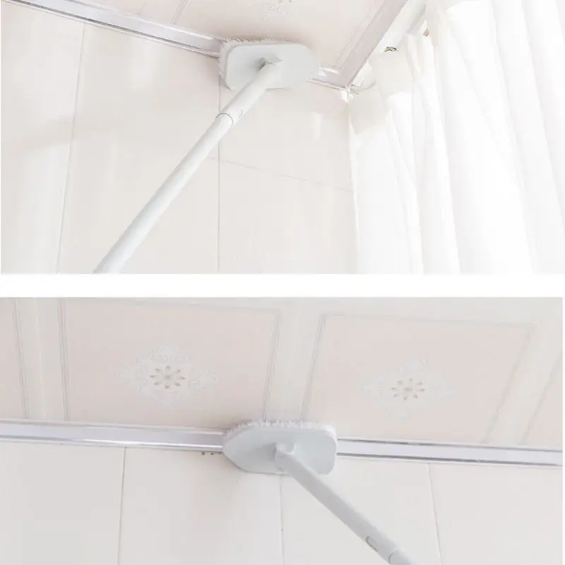 Вращающаяся длинная ручка Чистящая щетка Скраб легкий съемный для ванной