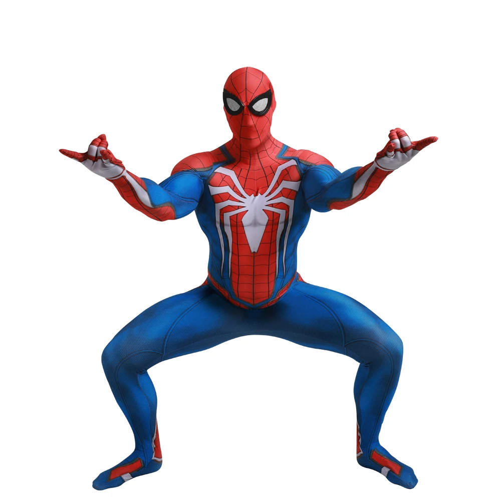 connection Mask Zentai игра паук PS4 косплей для взрослых мужчин человек Карнавальная фантазия супергерой вечерние маскарадные костюмы - Цвет: connection Mask