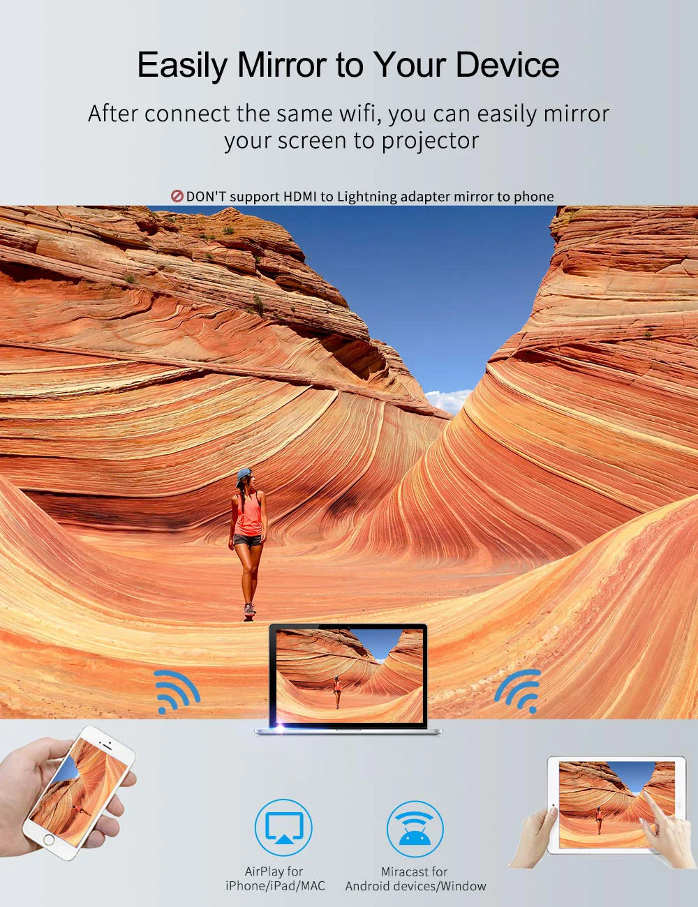 Vivicine P10 Android Smart Wifi портативный мини светодиодный DLP проектор для смартфона 200