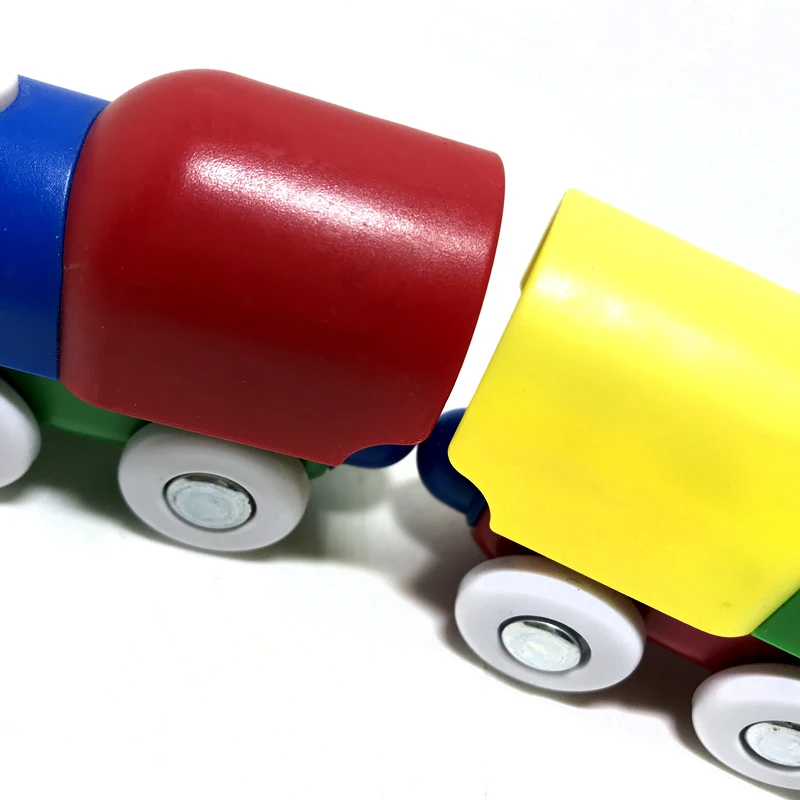 Магнитный поезд совместим с деревянными дорожками Детские игрушечные магниты