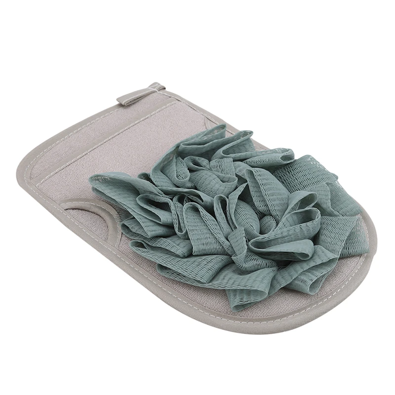 Home Exfoliating Bath Sponge Wisp for Shower Scrubber Double Sided Body Cleaning Brush Gloves Massage Towel Ball | Дом и сад