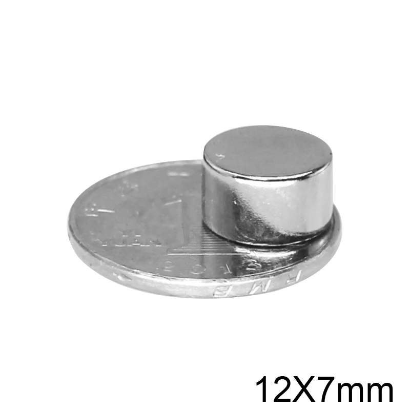 5/10/20/30/50PCS 12x7 mm Strong Cylinder Rare Earth Magnet 12mmX7mm Round Neodymium Magnets 12x7mm Small Disc 12*7 N35 | Обустройство