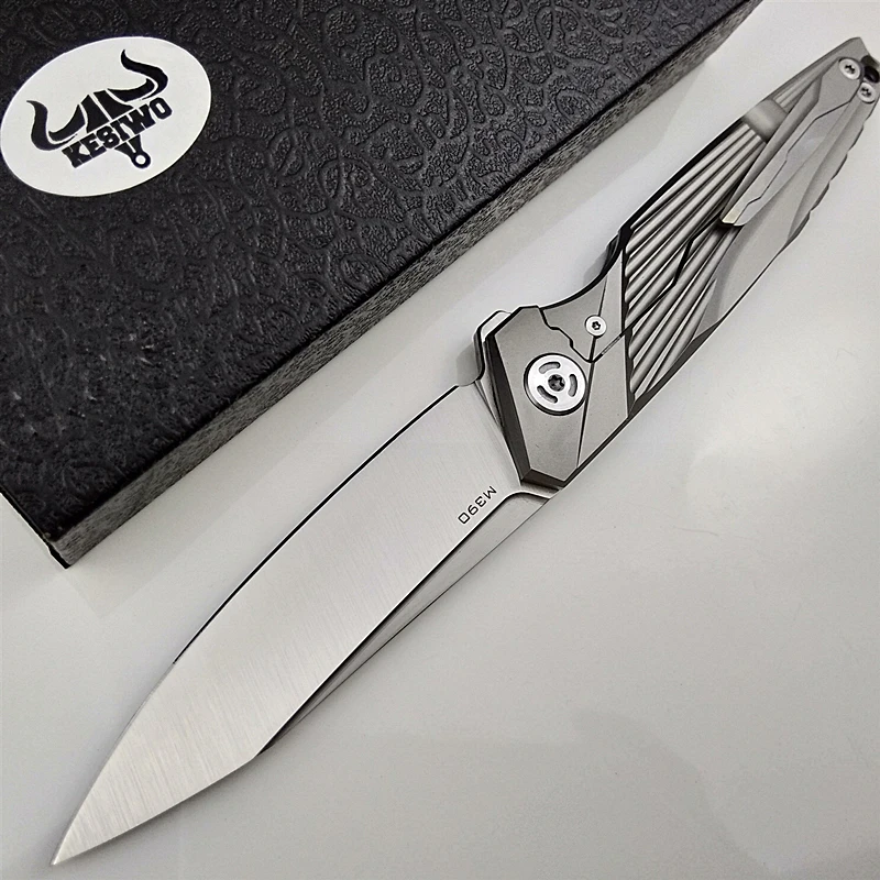 Feiying EDC Складной нож M390 лезвие титановые карманные тактические походные ножи охотничьи Флиппер Ручка выживания Портативные Ручные инструменты
