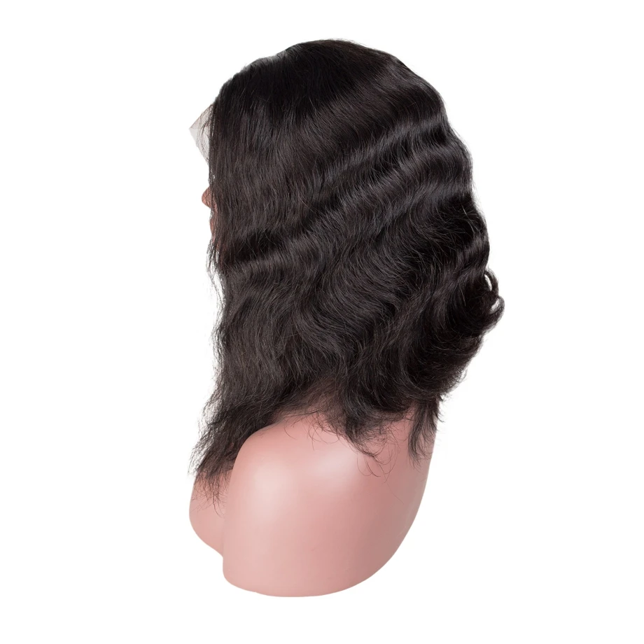 Короткий парик из человеческих волос бразильские волнистые человеческие волосы