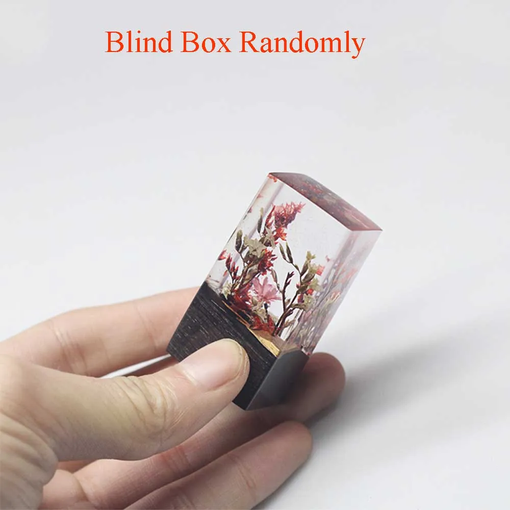 

Wood Resin Handmade Custom English Chinese Name Seal Stamp Randomly Mystery Blind Lucky Box Gift For Kid Student Teacher Painter