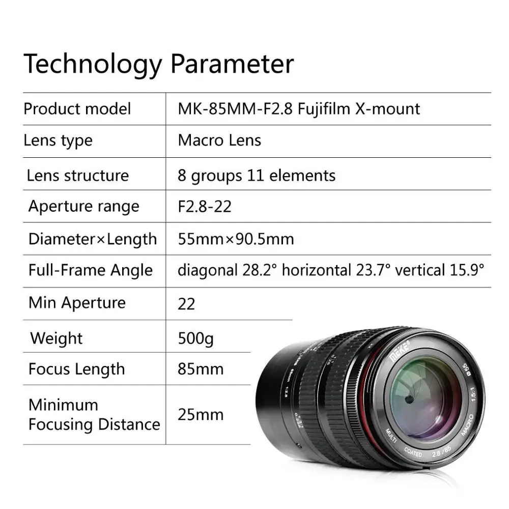 MEKE 85 мм f2.8 1 5: макрообъектив для Fuji X Pro2/X T1/X T2/X T10/ T20/X A2/X E2/X E2s/X70/X E1/X30/X70/X M1/X A1/XPro1