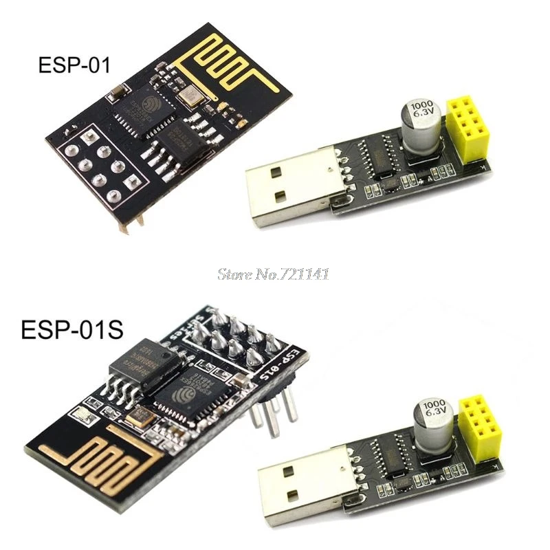 Адаптер программатора ESP01 UART GPIO0 Женский адаптер ESP8266 CH340G USB в последовательный