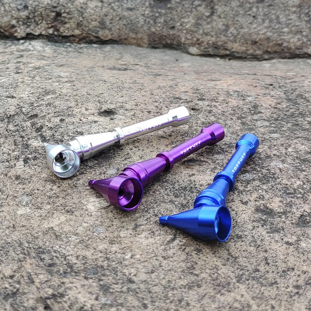 HORNET Rocket style алюминиевая курительная трубка 83 мм съемная металлическая для травы