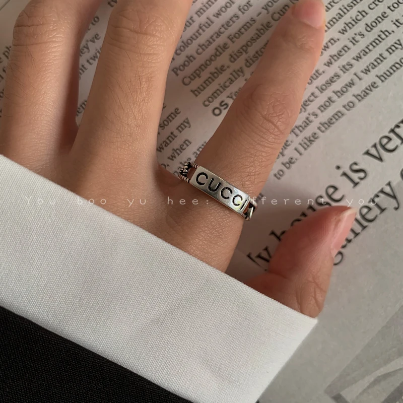 

Hip hop 2 Pieces/set adjustable Rings For Women Simple Punk Vintage Rings Set Men Gothic Jewelry Gift Free Shipping