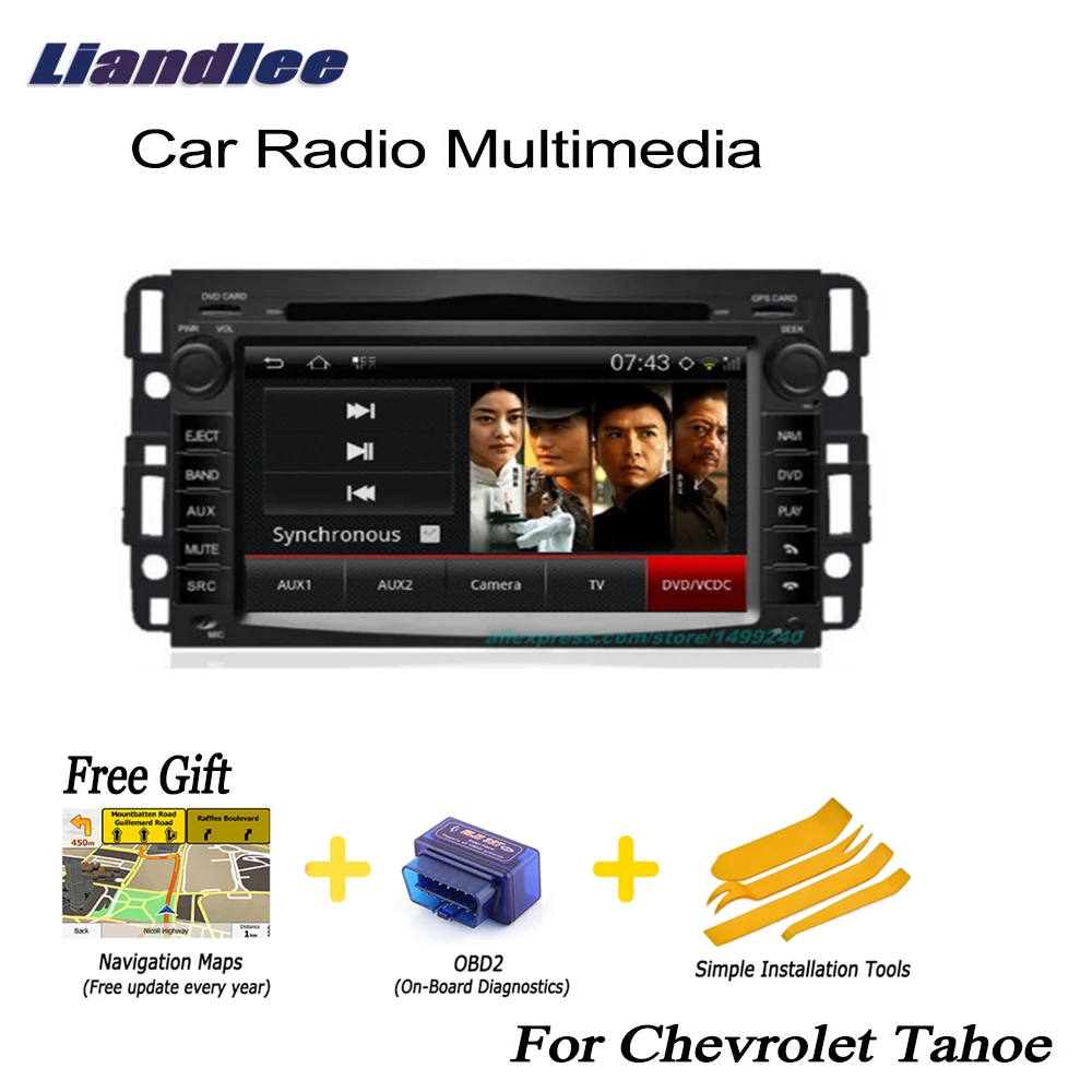Liandlee для Chevrolet Tahoe 2007 ~ 2013 2Din автомобильный Android GPS навигатор Navi Maps CD DVD Palyer Радио HD