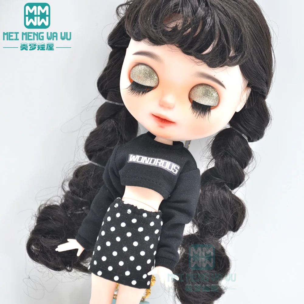 1 шт. Одежда для кукол Blyth модная футболка с надписью колготки кроссовки blyth azone ob24