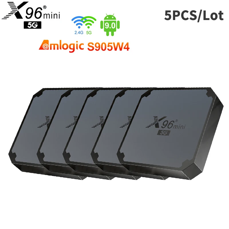 

x96 mini 5G Android 9.0 Smart TV Box Amlogic S905W4 2.4Ghz 5G Dual Wifi 4K Media Player Google Set Top Box x96mini tvbox VS IPTV