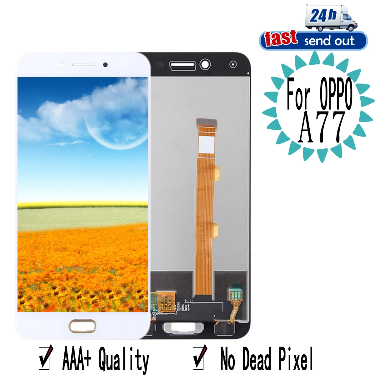5 &quotA77 LCD для OPPO A77 дисплей кодирующий преобразователь сенсорного экрана в сборе
